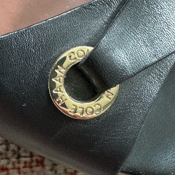 Cole Haan Black Espadrille Wedge Sandals - Picture 12 of 12